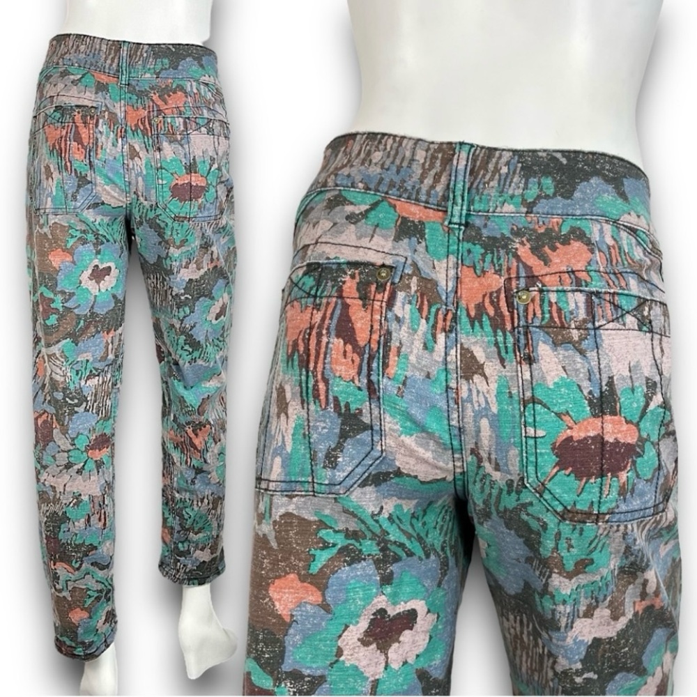 PILCRO The Wanderer Utility Pants Artsy Floral Cottagecore Elfcore Fairycore - Picture 8 of 12